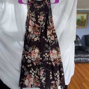 Shein  Plus Halterneck Floral Dress